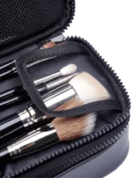 Petite trousse maquillage pinceaux compartiment haut