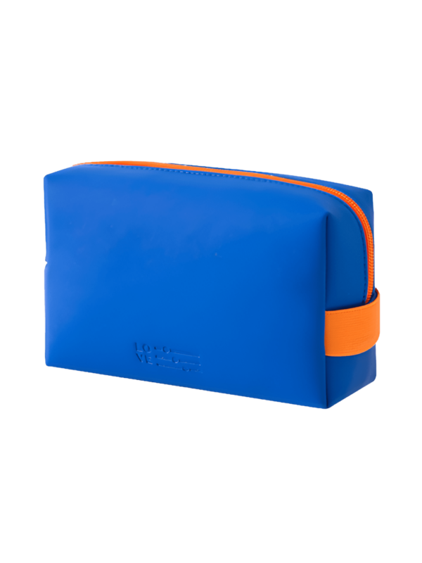 Bunte wasserfeste Kulturtasche blau