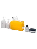 Colorful waterproof toiletry bag in yellow, presentation Colorful waterproof toiletry bag in yellow, presentation