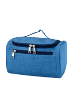 Trousse de toilette voyage accrochable bleue