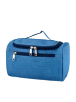 Trousse de toilette voyage accrochable bleue