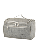 Neceser de viaje, gris, con clip Neceser de viaje, gris, con clip