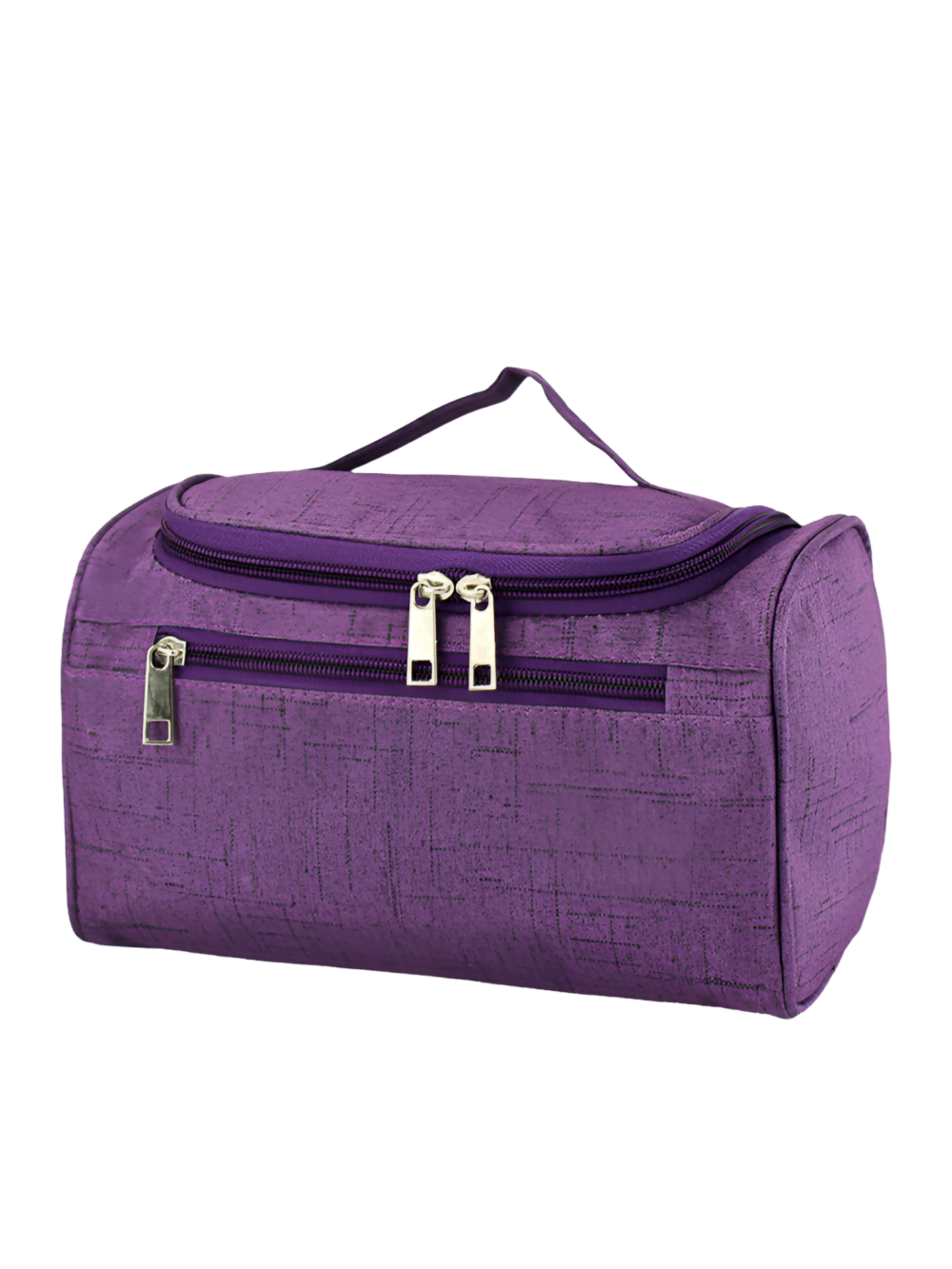 Neceser de viaje morado con clip Neceser de viaje morado con clip