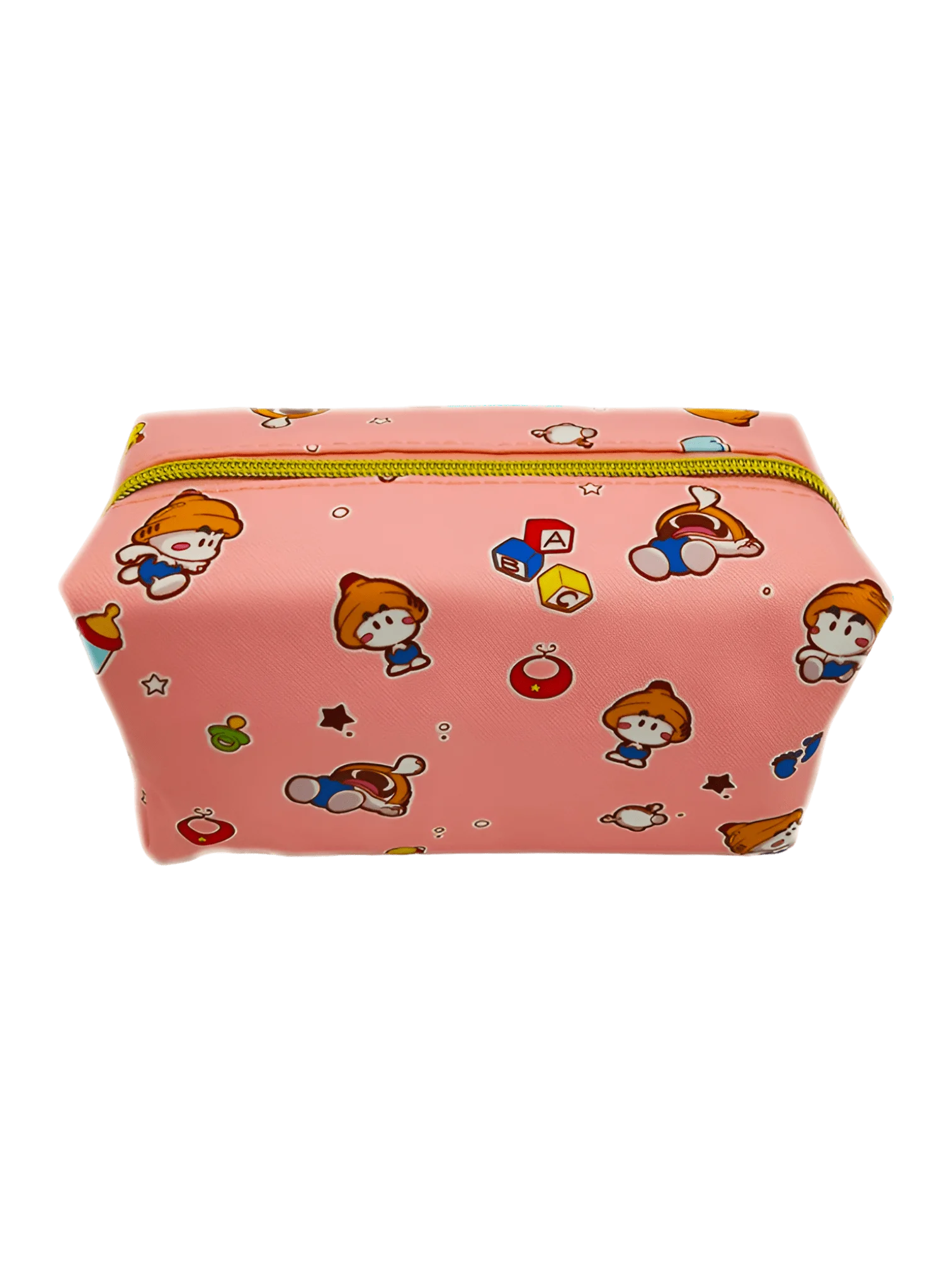 Trousse de toilette pour enfants alphabet petit personnage rouge