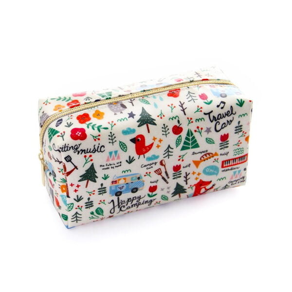 Trousse toilette fille originale motifs fleurs animaux voyage 1