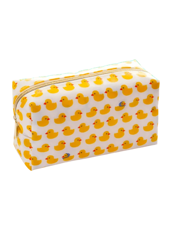 Simple toiletry bag with original duck motif