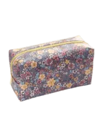 Eenvoudige toilettas met originele bloemmotieven Eenvoudige toilettas met originele bloemmotieven