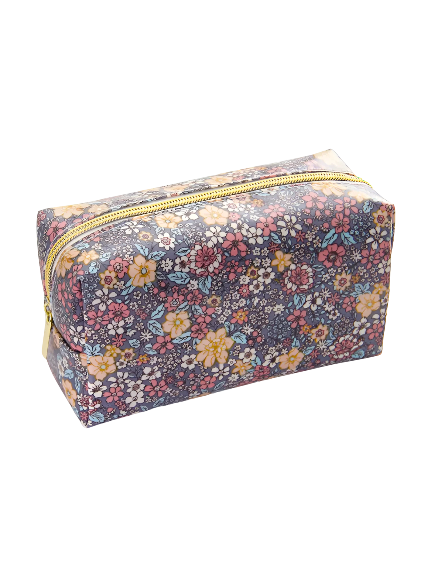 Trousse toilette simple à motifs originaux fleurie