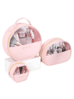 Trousses de maquillage chic couleur rose