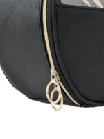 Trousses de maquillage chic zip doré