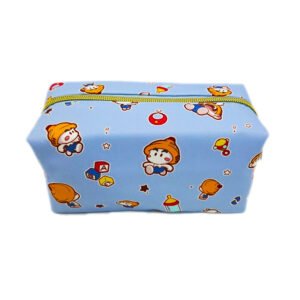 trousse toilette enfant alphabet petit personnage bleu vb