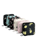 Mini trousse de toilette carrée avec plusieurs motifs 1