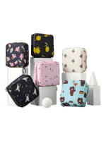 Mini trousse de toilette carrée avec plusieurs motifs 3