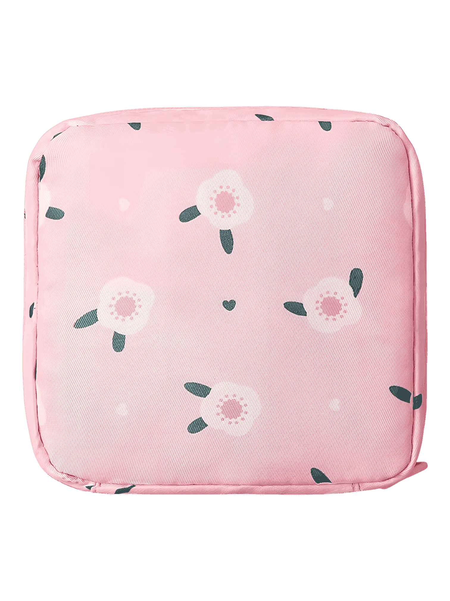 Mini borsa da toilette quadrata con diversi motivi floreali