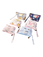Small spring floral make-up bag photo of different motifs Small spring floral make-up bag photo of different motifs