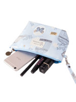 Small spring floral make-up bag sky blue spring garden photo Small spring floral make-up bag sky blue spring garden photo