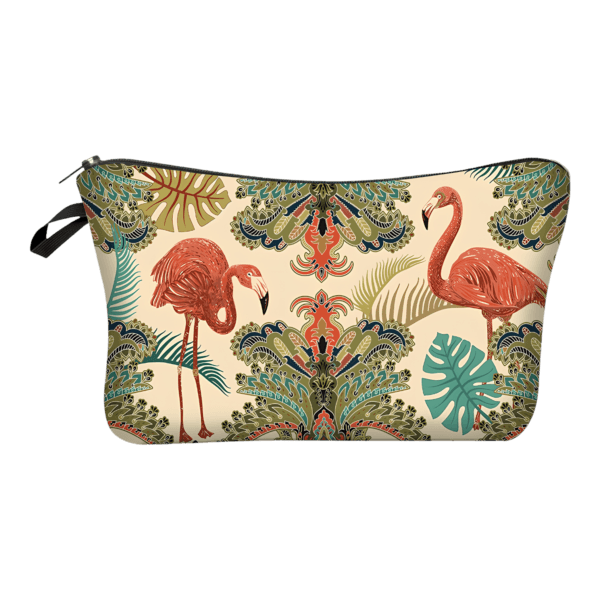 Trousse de maquillage bucolique flamants roses simple