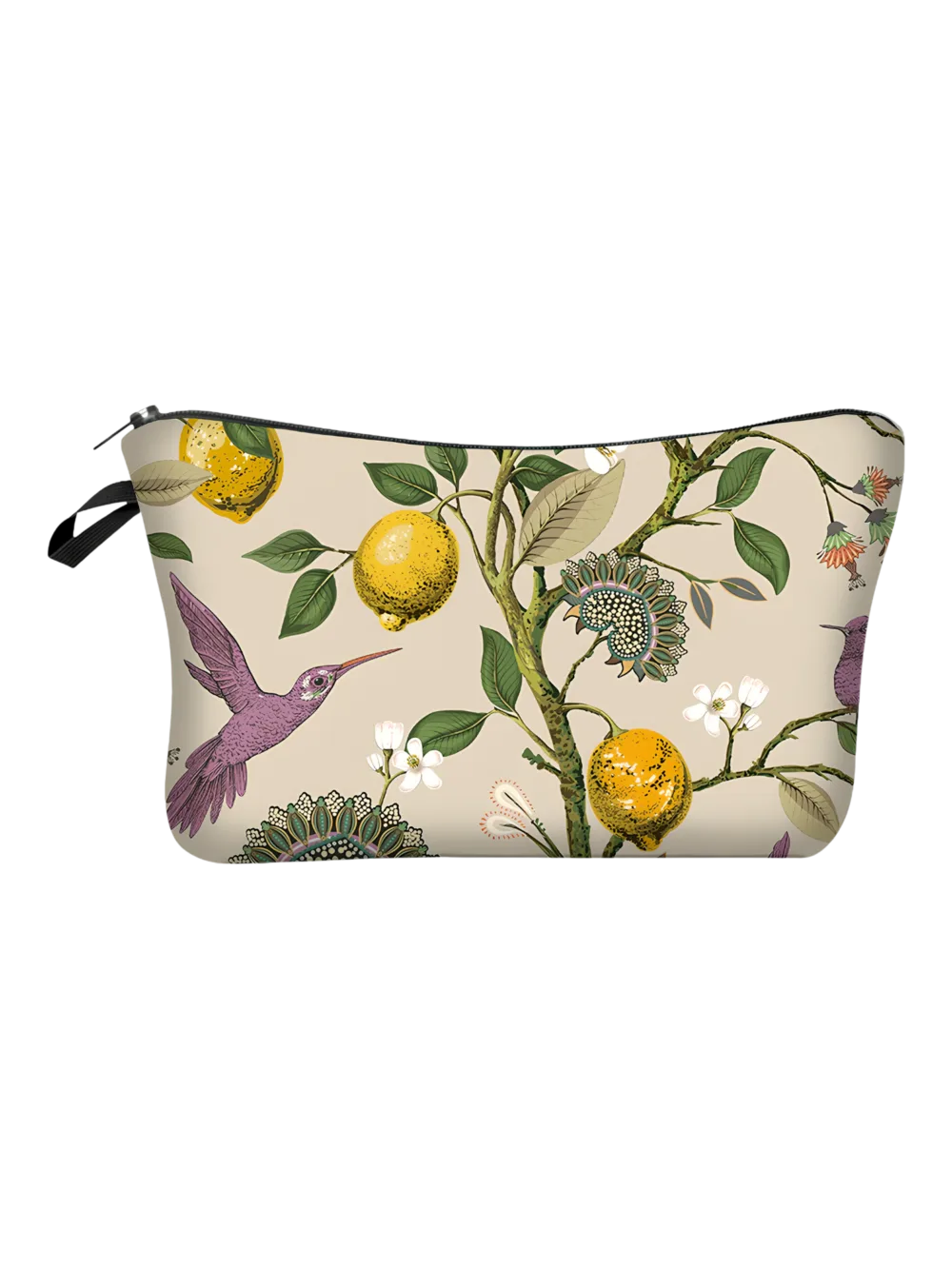 Trousse de maquillage bucolique florale simple modèle citronnier