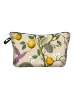 Trousse de maquillage bucolique florale simple modèle citronnier
