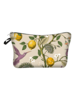 Simple Floral, Rustic Makeup Bag, Model lemon tree Simple Floral, Rustic Makeup Bag, Model lemon tree