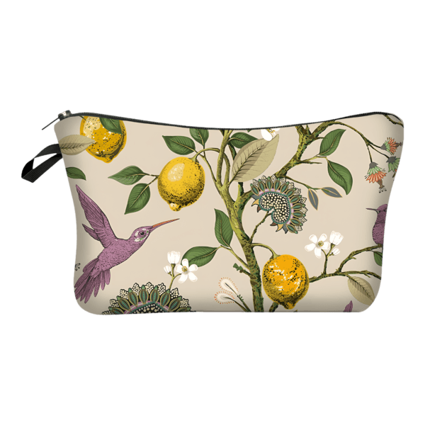 Trousse de maquillage bucolique florale simple modèle citronnier
