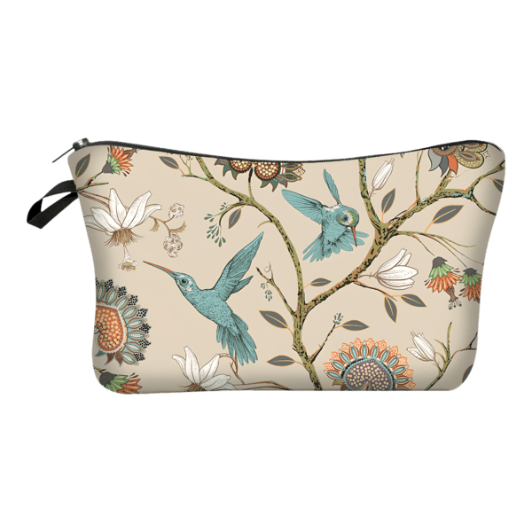 Trousse de maquillage bucolique florale simple modèle magnolia