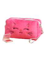 Trousse de toilette chat colorée féérique modèle 2 rose 1