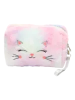 Kosmetiktasche Katze bunt märchenhaft Modell 3 rosa hellblau 1 Kosmetiktasche Katze bunt märchenhaft Modell 3 rosa hellblau 1