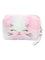 Kleurrijke fairy kat toilettas model 3 roze lichtblauw 1 Kleurrijke fairy kat toilettas model 3 roze lichtblauw 1