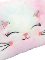 Trousse de toilette chat colorée féérique zoom broderie petit chaton 1