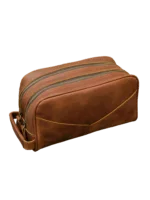 Trousse de toilette cuir double compartiment 1 Trousse de toilette cuir double compartiment 1