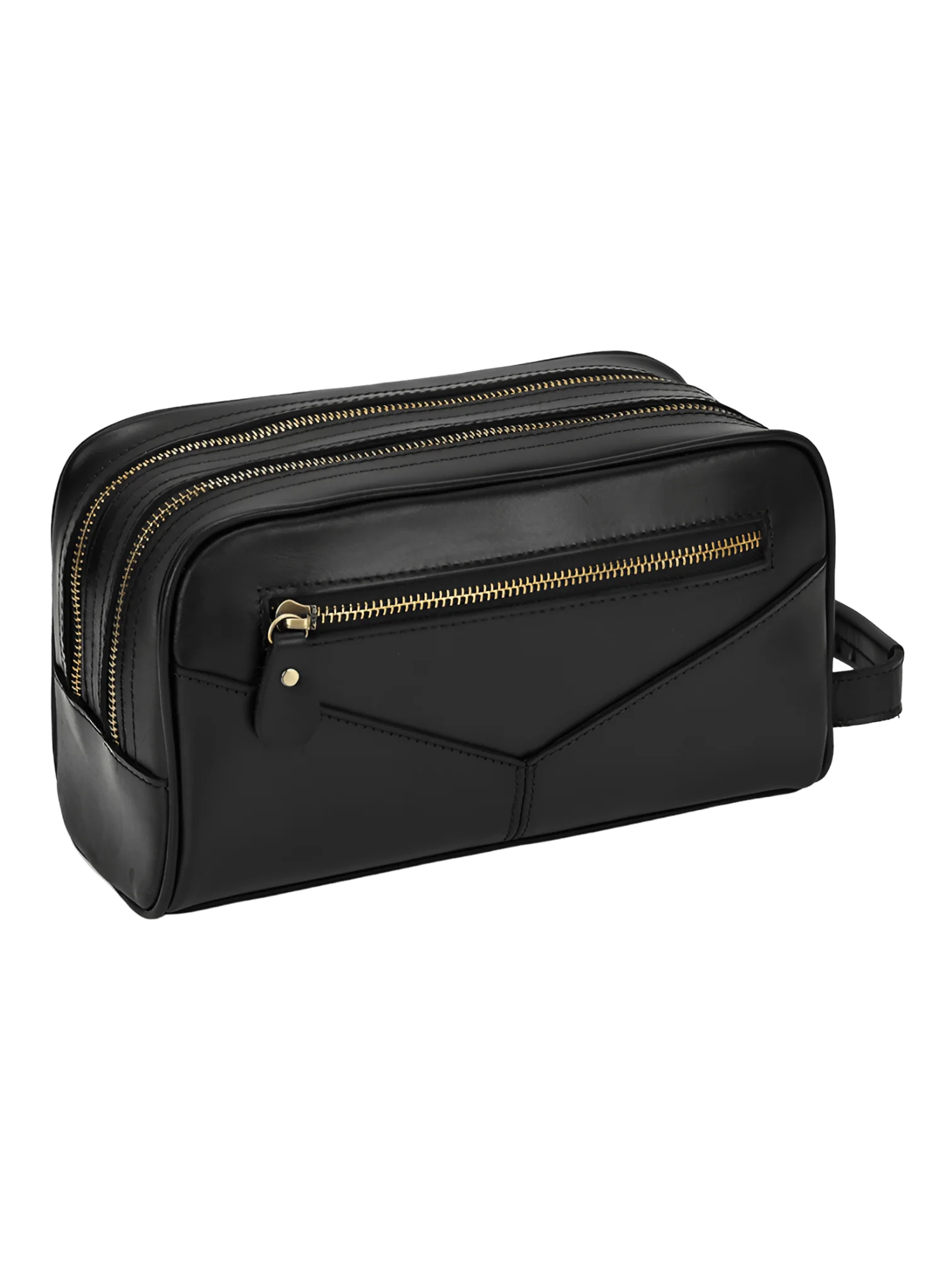 Trousse de toilette cuir double compartiment 11