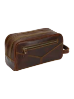 Trousse de toilette cuir double compartiment 13 Trousse de toilette cuir double compartiment 13