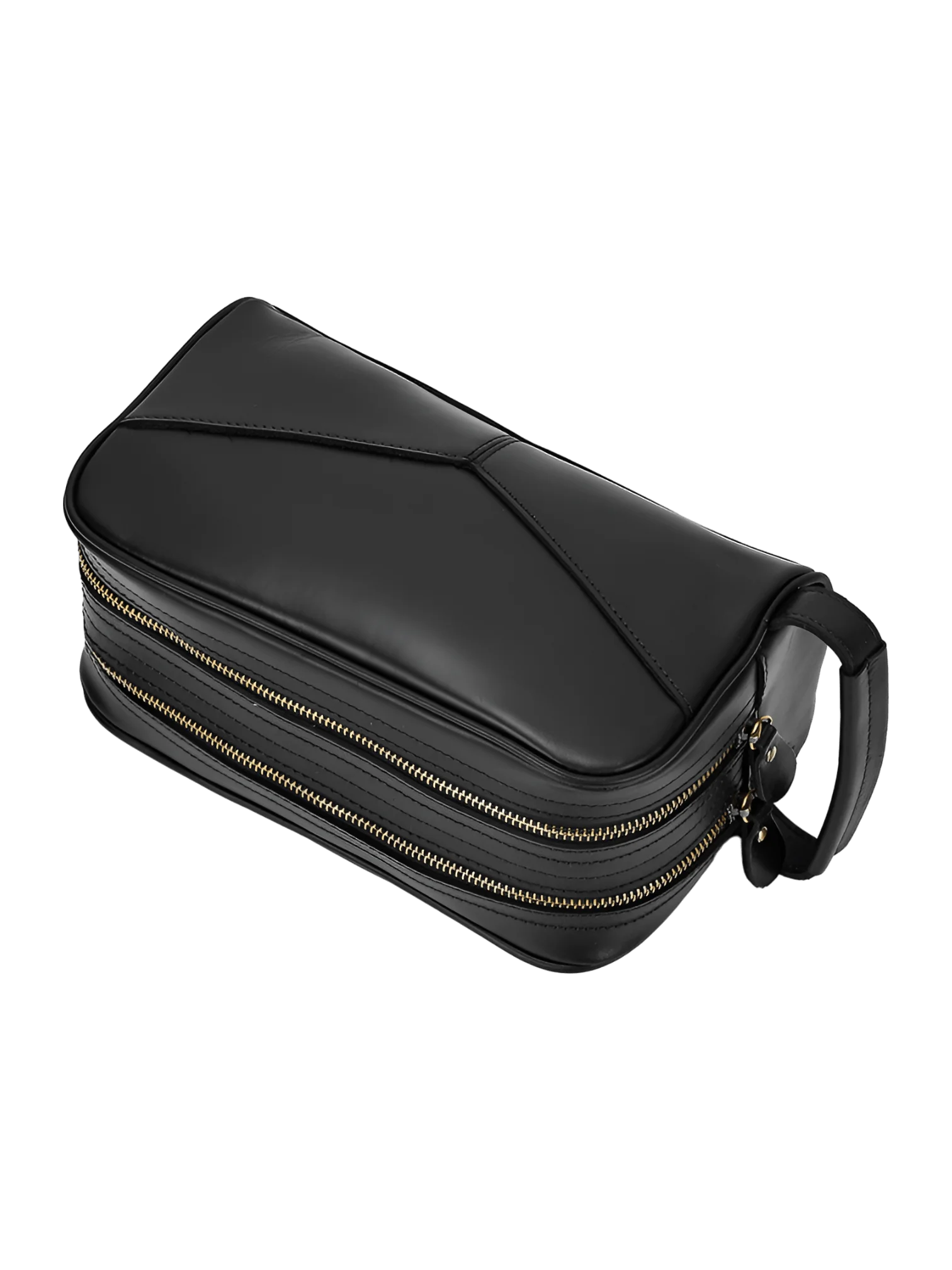 Trousse de toilette cuir double compartiment 18