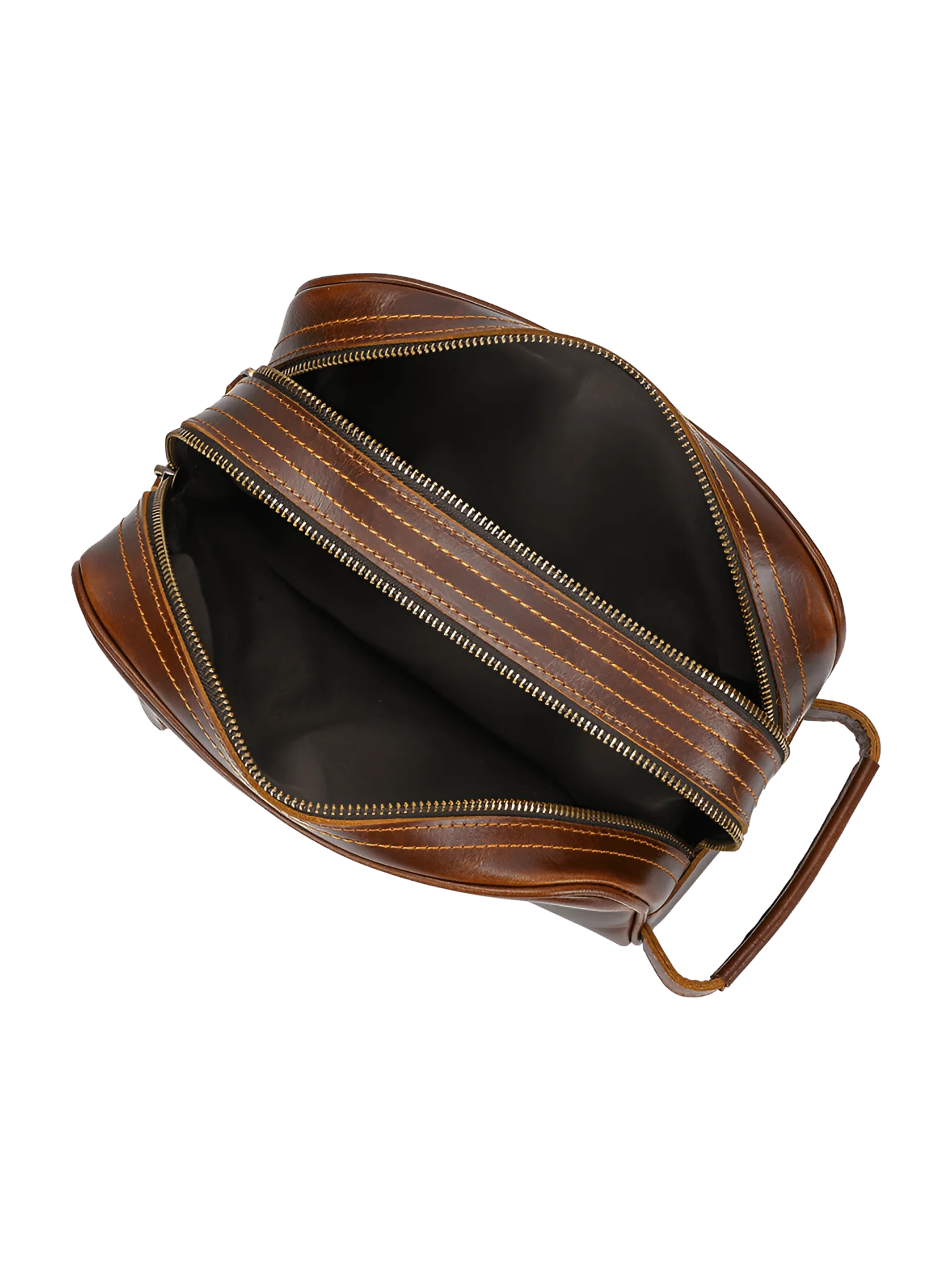 Trousse de toilette cuir double compartiment 21