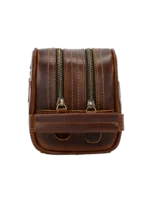 Trousse de toilette cuir double compartiment 24 Trousse de toilette cuir double compartiment 24