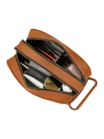 Trousse de toilette cuir double compartiment 25