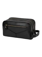 Trousse de toilette cuir double compartiment 26