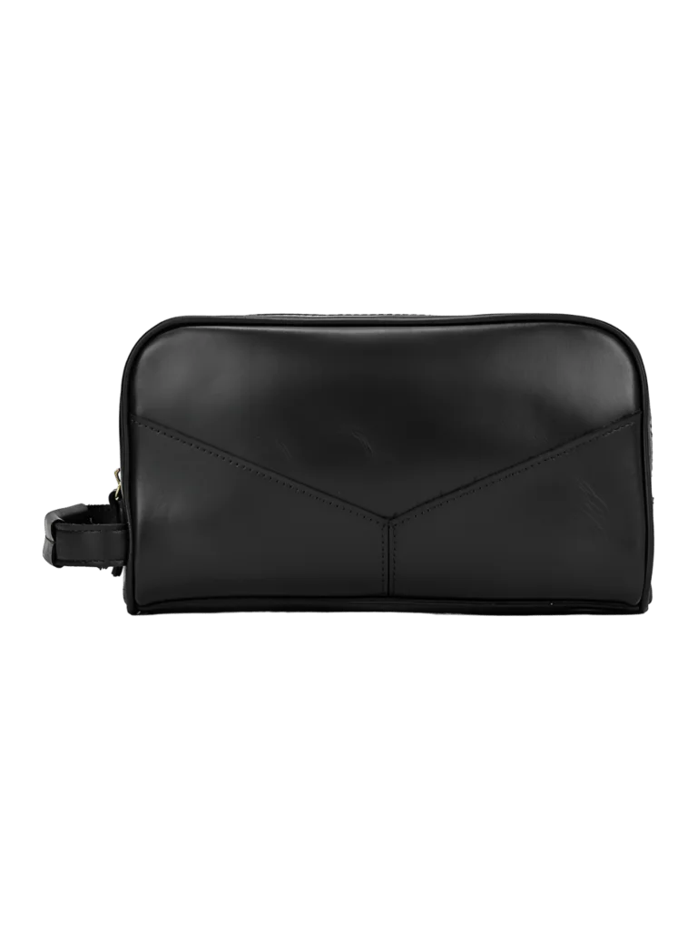 Trousse de toilette cuir double compartiment 27