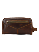 Trousse de toilette cuir double compartiment 28