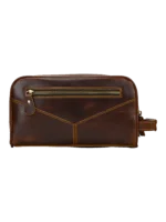 Trousse de toilette cuir double compartiment 28 Trousse de toilette cuir double compartiment 28