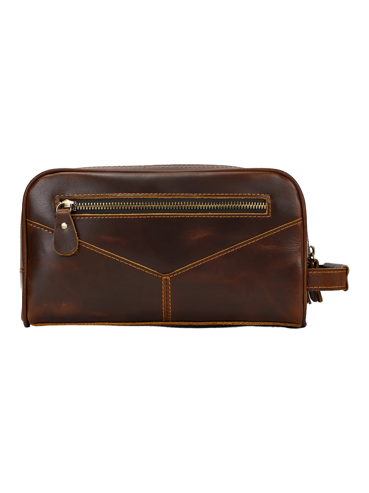 Trousse de toilette cuir double compartiment 28