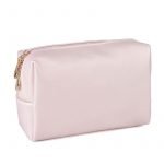 Powder pink waterproof luxury women's makeup bag