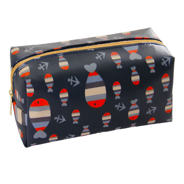 Trousse toilette océan poisson et encres