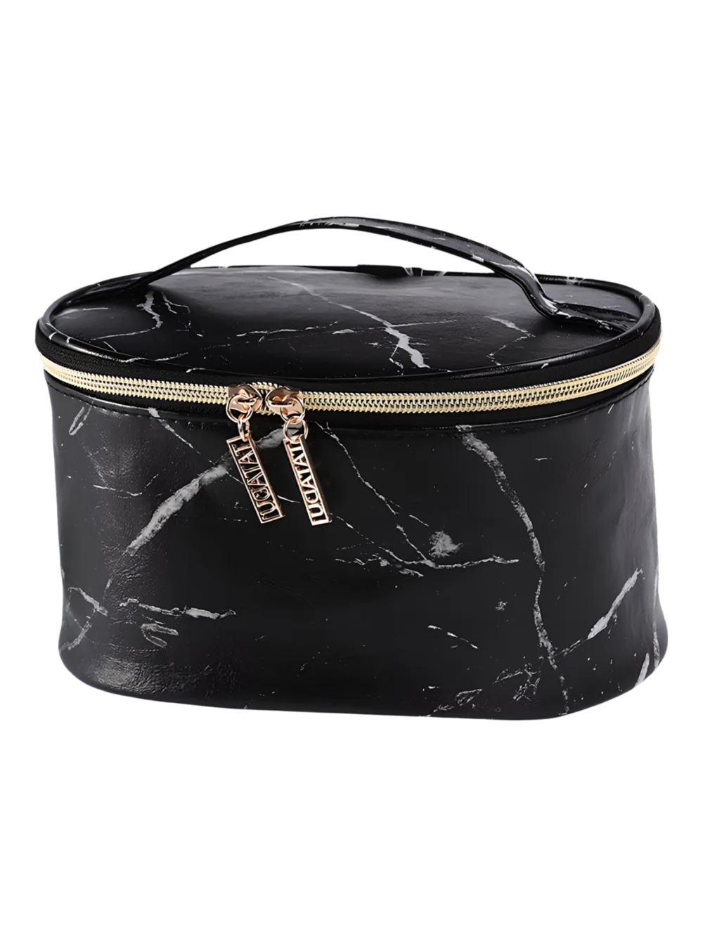 Trousses chic effet marbre noir modèle vanity