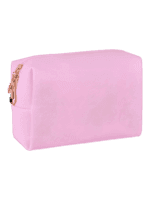 Trousses de maquillage imperméables simple compartiment couleur rose