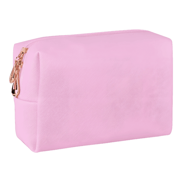 Trousses de maquillage imperméables simple compartiment couleur rose