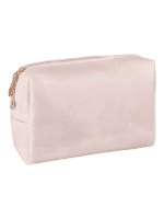 Powder pink single compartment waterproof make-up bagsa Powder pink single compartment waterproof make-up bagsa