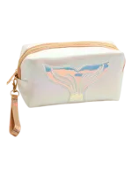 Brillantes y coloridos estuches de sirena para niñas para artículos de tocador o maquillaje modelo blanco 1a Brillantes y coloridos estuches de sirena para niñas para artículos de tocador o maquillaje modelo blanco 1a