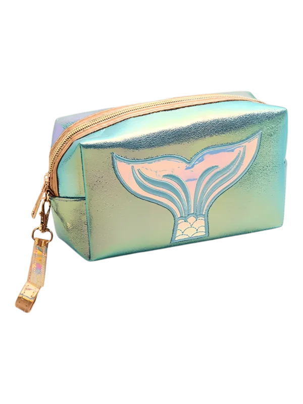 Glänzende, farbenfrohe Meerjungfrauen-Mädchen-Etuis für Toilette oder Make-up Apfelmodell 1